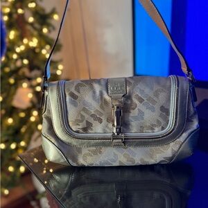 L.A.M.B. Metallic Gold w/ Silver Shoulder Bag